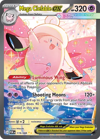 Mega Clefable ex - Perfect Order (Special Illustration Rare) [POR-119] English / Near Mint / Normal
