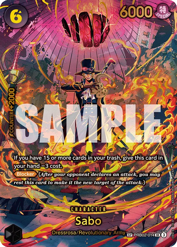 Sabo (PRB02-014) - Adventure on Kami’s Island (Special Rare) [OP15-PRB02-014] English / Near Mint / Normal