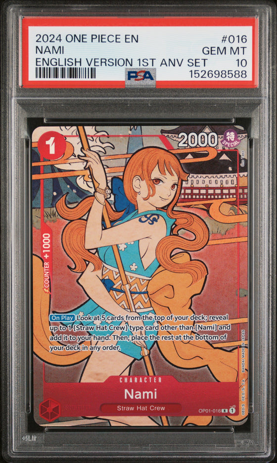 Nami #016 - 1st Anniversary Set - Promo - PSA 10