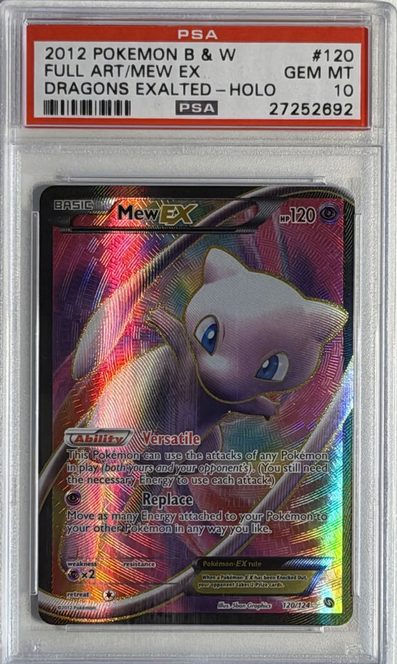 Mew EX #120 - Dragons Exalted - Ultra Rare - PSA 10