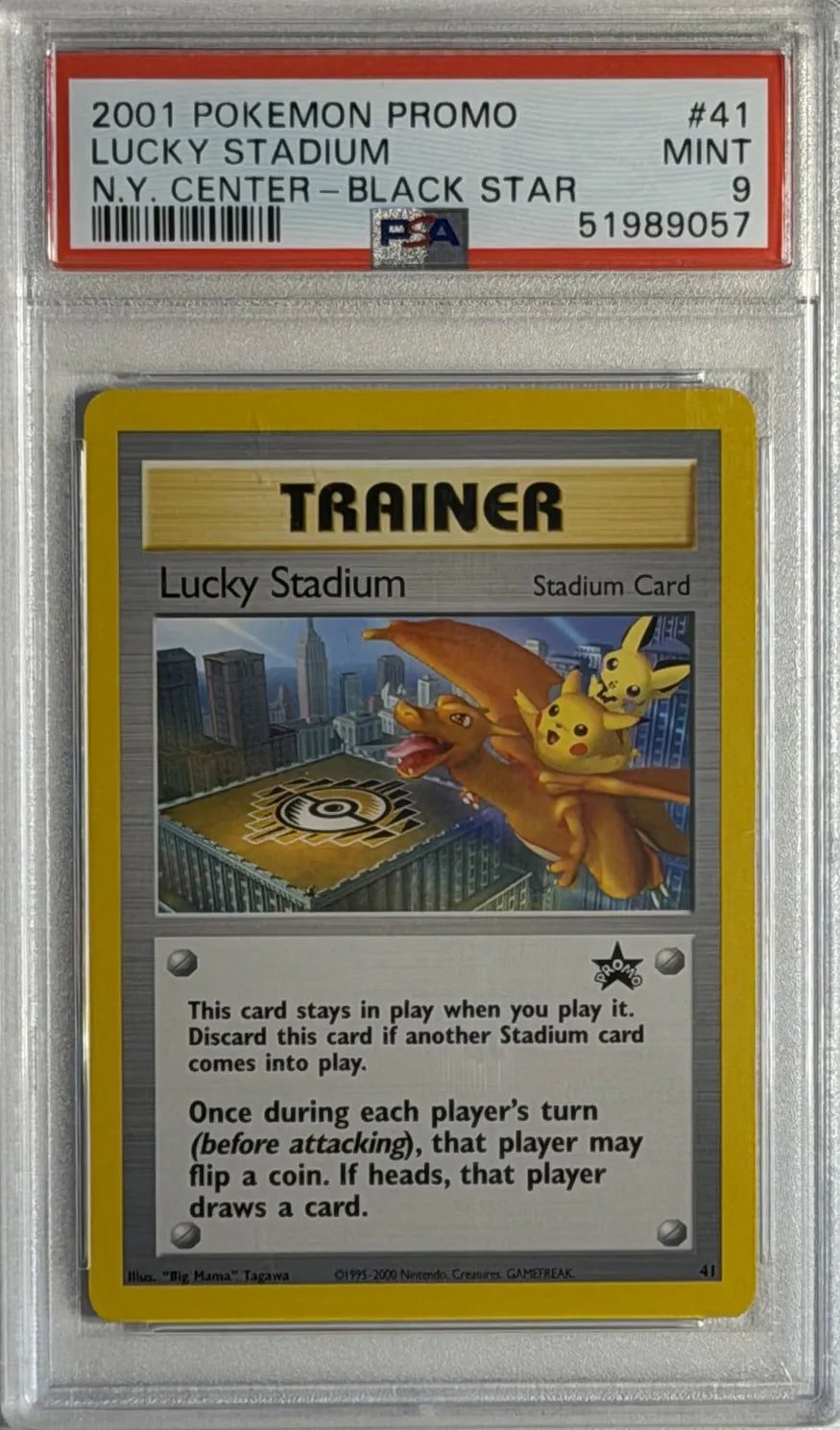 Lucky Stadium  #41 - New York Center - Promo - PSA 9