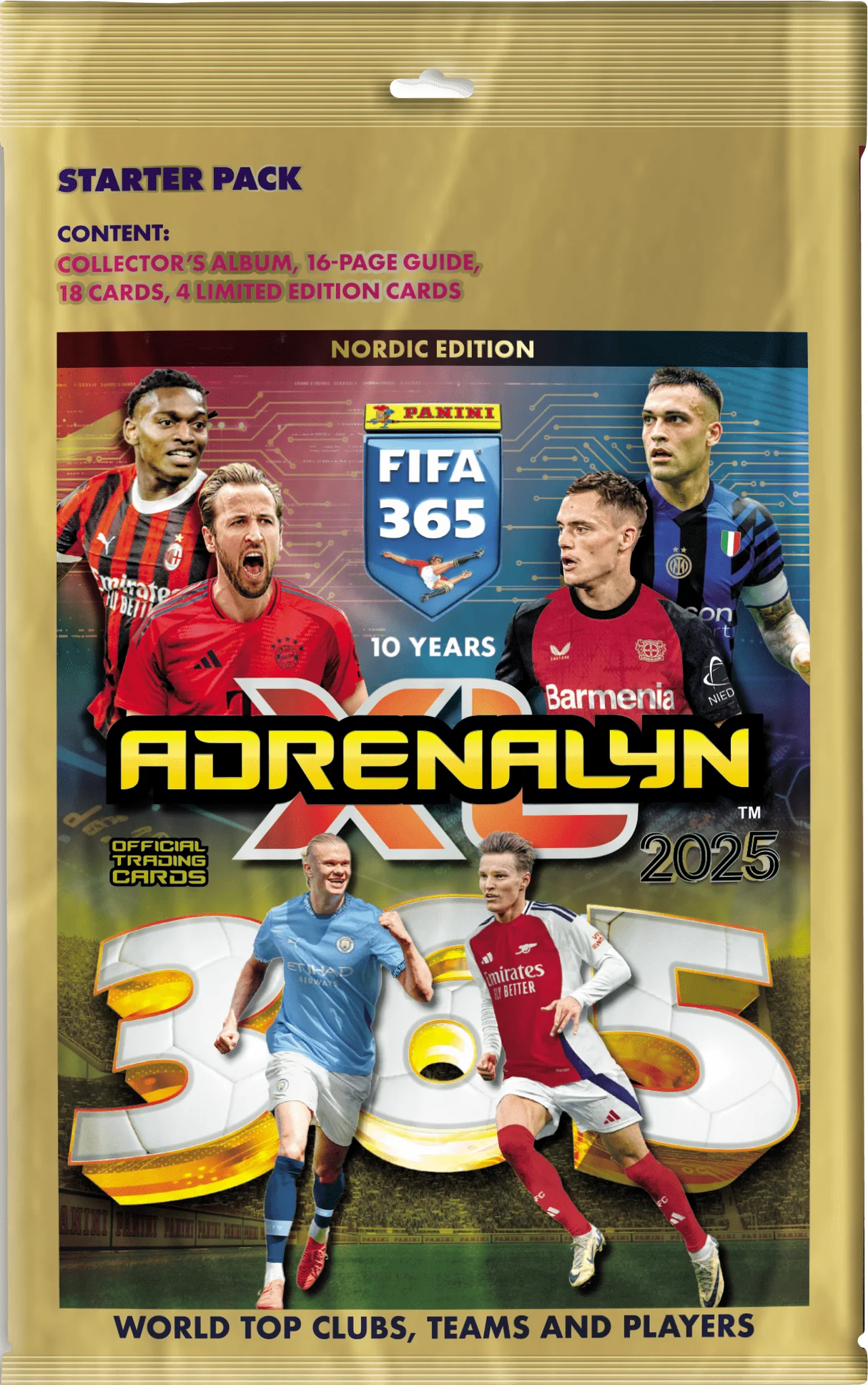 Panini Adrenalyn XL FIFA 365 2025 Nordic Edition Starter Pack Kortspil