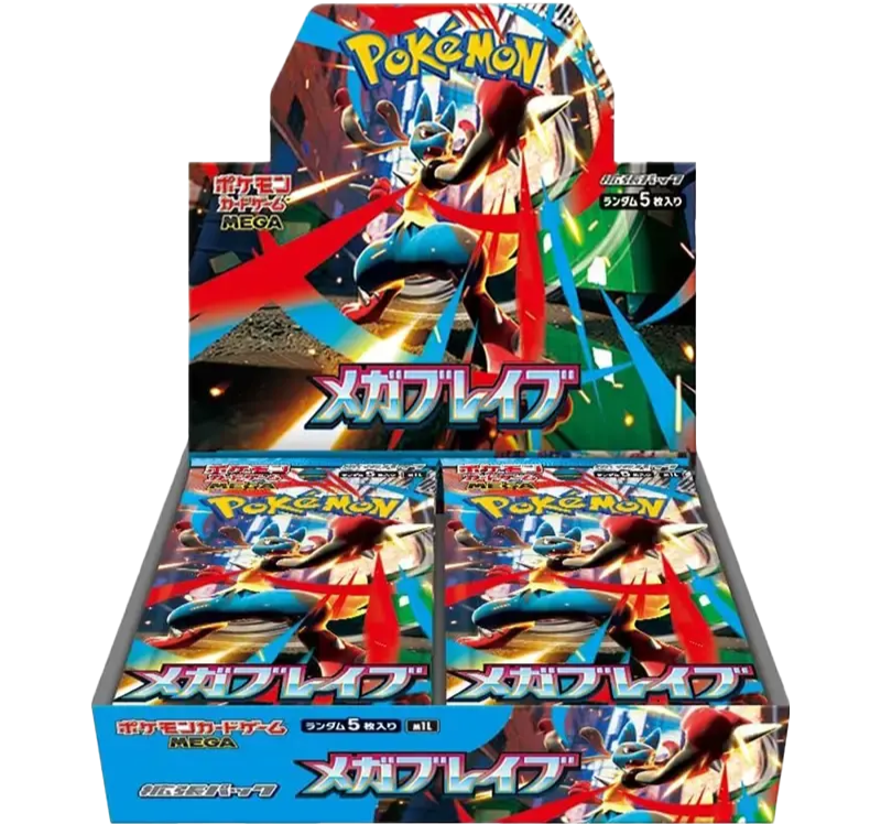 Pokémon TCG: M1L "Mega Brave" Booster Box (Japansk) (30 pakker)