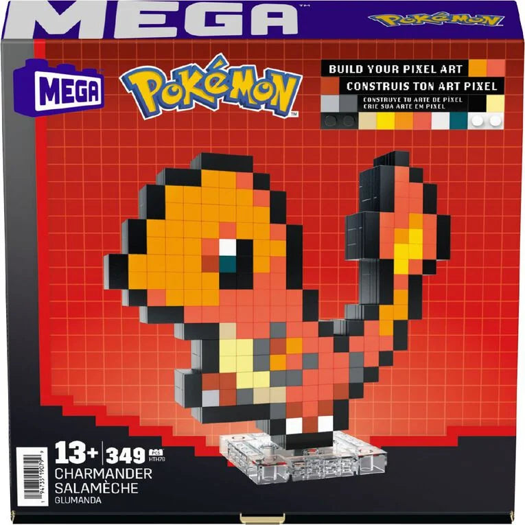 Mega Construx: Pokémon - Charmander Pixel Art - Construction Set