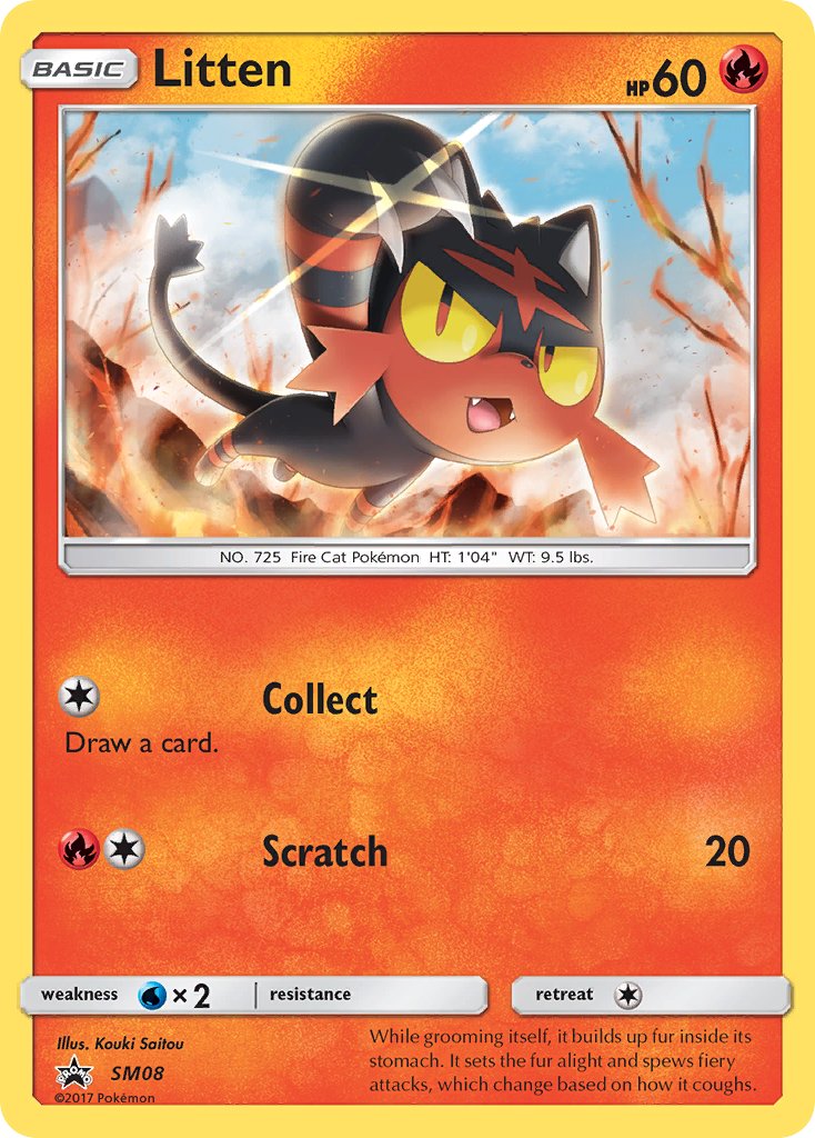 Litten - SM Black Star Promos (Promo) [SM-08] English / Near Mint / Normal