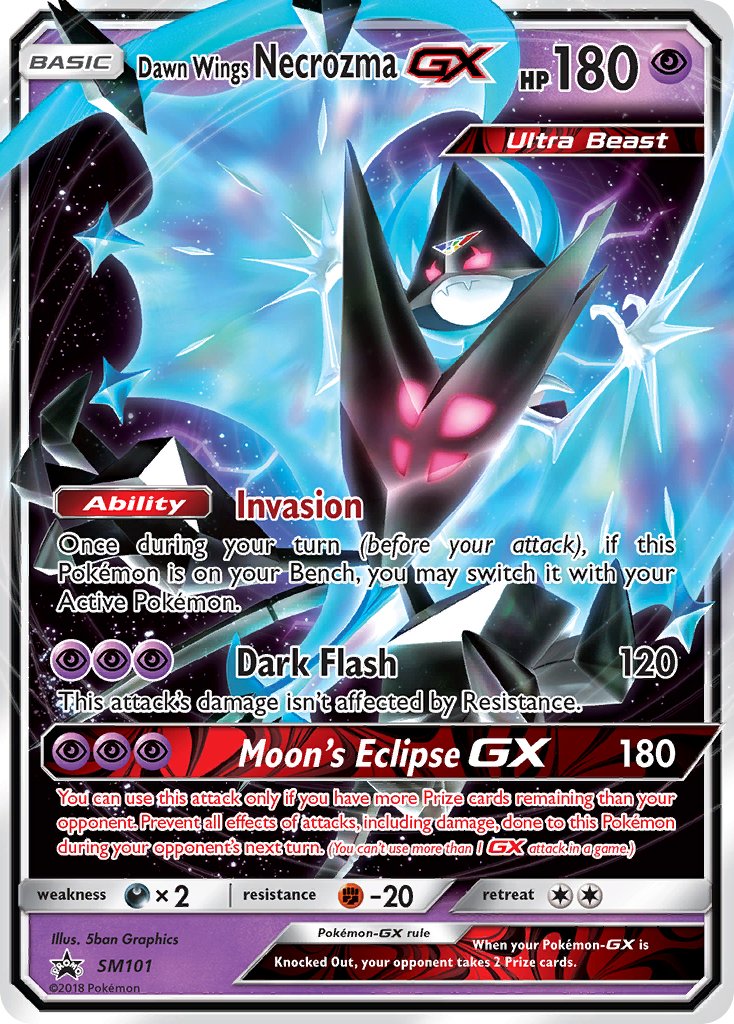 Dawn Wings Necrozma GX⁣ - SM Black Star Promos⁣ (Promo)⁣ [101] English / Near Mint / Normal