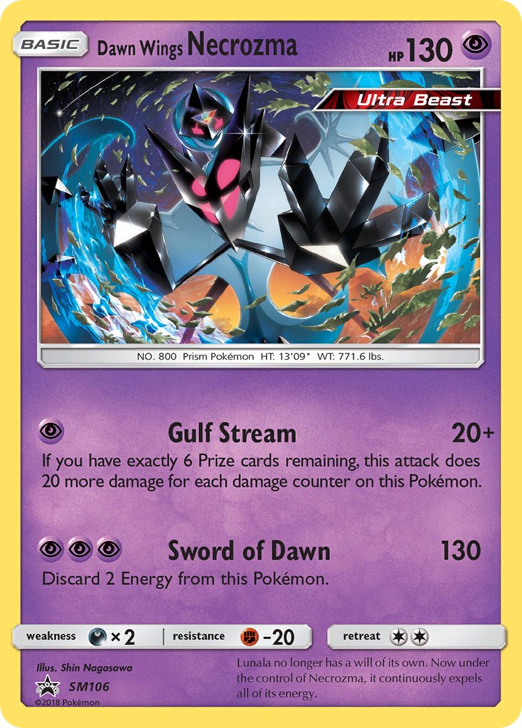 Dawn Wings Necrozma - SM Black Star Promos (Promo) [SM-106] English / Near Mint / Normal