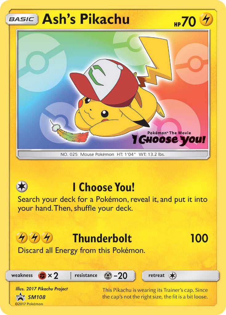 Ash's Pikachu - SM Black Star Promos (Promo) [SM-108] English / Near Mint / Normal