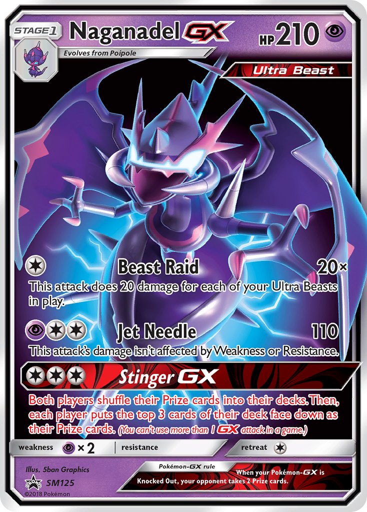Naganadel GX - SM Black Star Promos (Promo) [SM-125] English / Near Mint / Normal