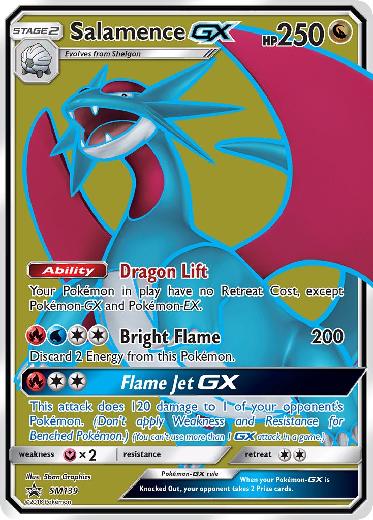 Salamence GX - SM Black Star Promos (Promo) [SM-139] English / Near Mint / Normal