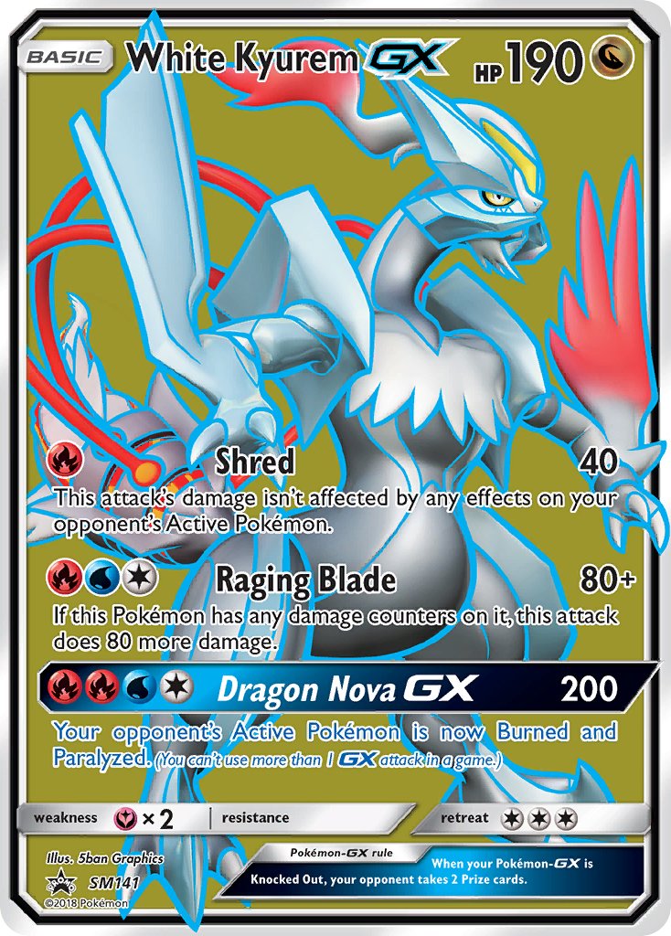 White Kyurem GX - SM Black Star Promos (Promo) [SM-141] English / Near Mint / Normal