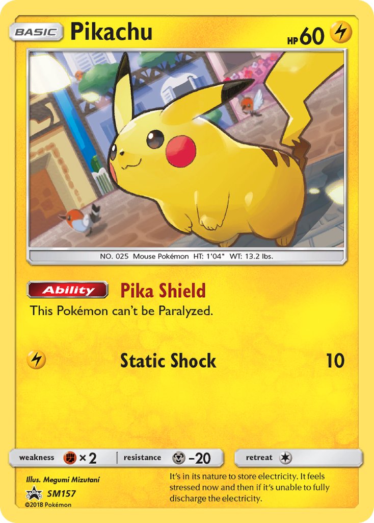 Pikachu - SM Black Star Promos (Promo) [SM-157] English / Good / Normal