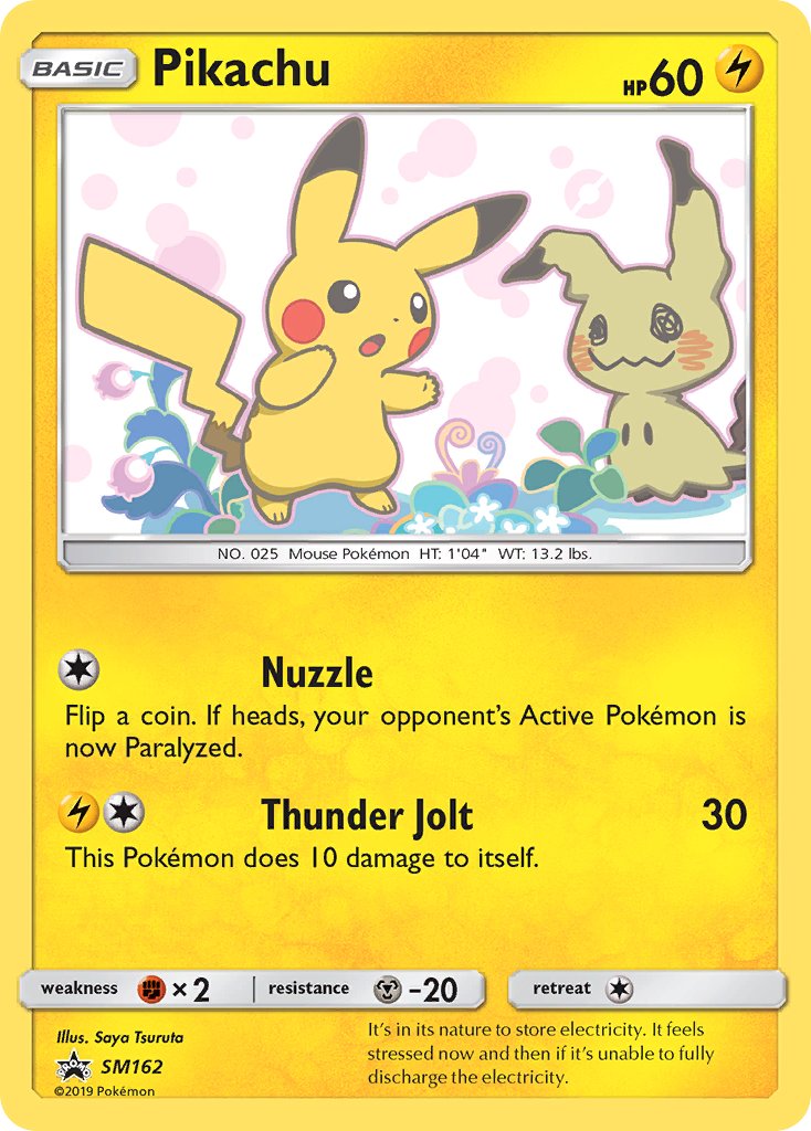 Pikachu - SM Black Star Promos (Promo) [SM-162] English / Near Mint / Normal
