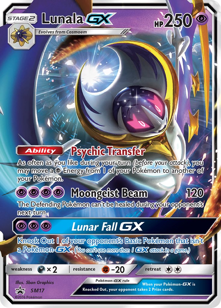 Lunala GX SM Black Star Promos Promo SM-17 Kortspil