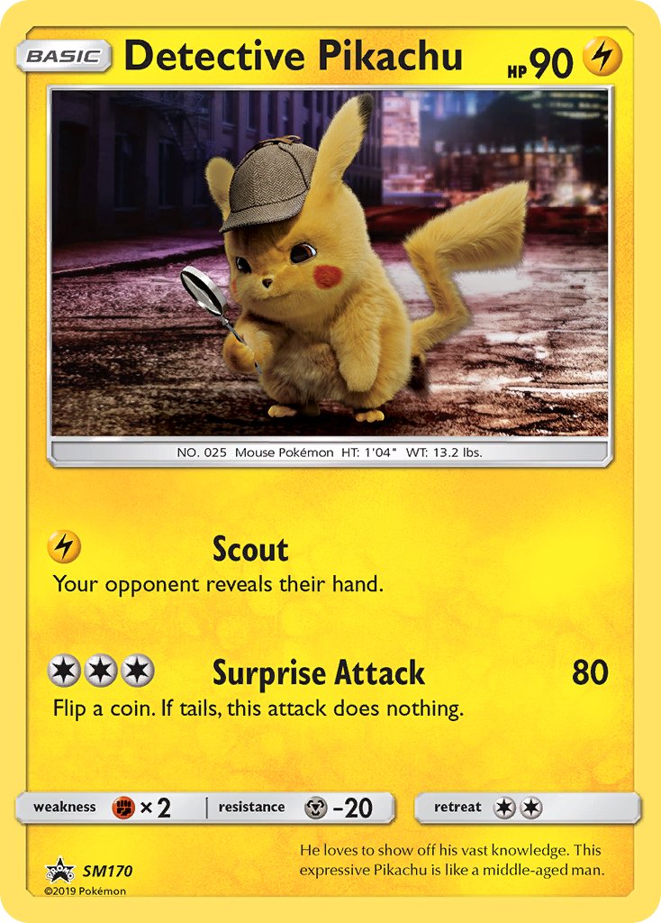 Detective Pikachu - SM Black Star Promos (Promo) [SM-170] English / Near Mint / Normal