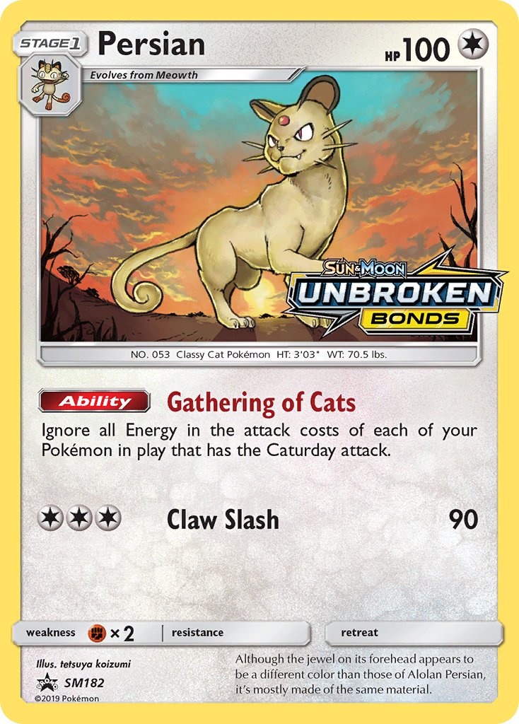 Persian - SM Black Star Promos (Promo) [SM-182] English / Near Mint / Normal