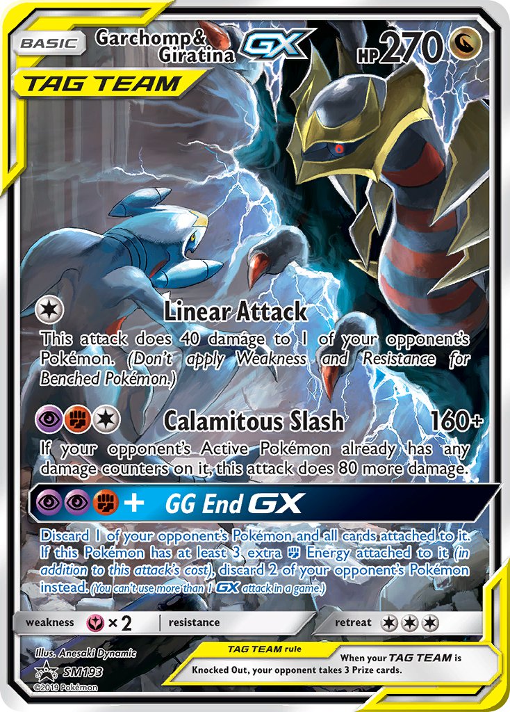 Garchomp & Giratina GX - SM Black Star Promos (Promo) [SM-193] English / Near Mint / Normal