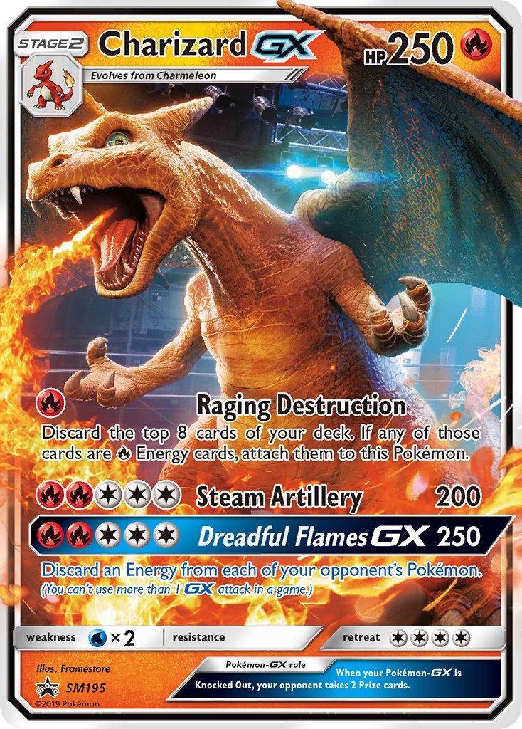 Charizard GX - SM Black Star Promos (Promo) [SM-195] English / Near Mint / Normal