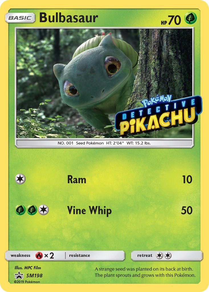 Bulbasaur - SM Black Star Promos (Promo) [SM-198] English / Near Mint / Normal