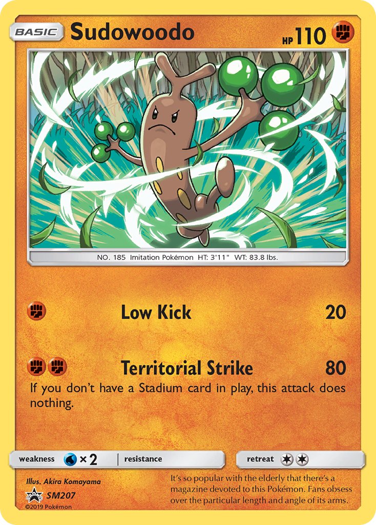 Sudowoodo - SM Black Star Promos (Promo) [SM-207] English / Near Mint / Normal