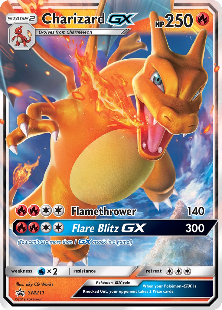 Charizard GX - SM Black Star Promos (Promo) [SM-211] English / Near Mint / Normal