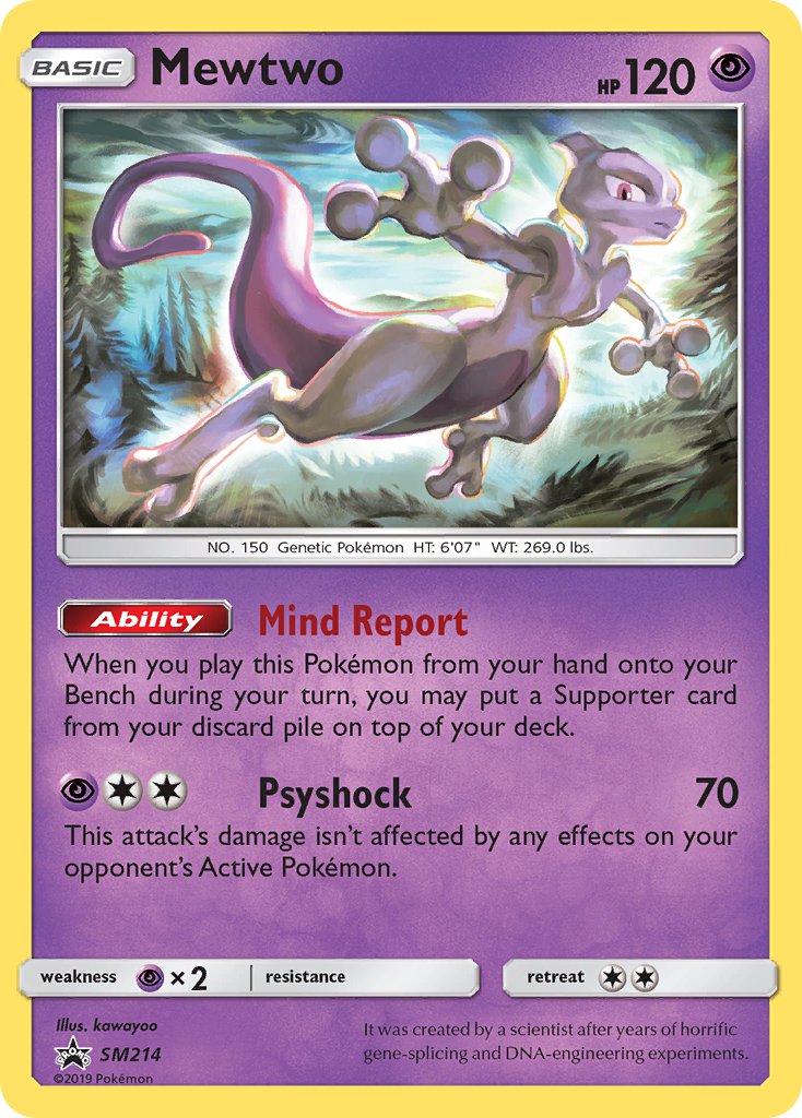 Mewtwo - SM Black Star Promos (Promo) [SM-214] English / Near Mint / Normal