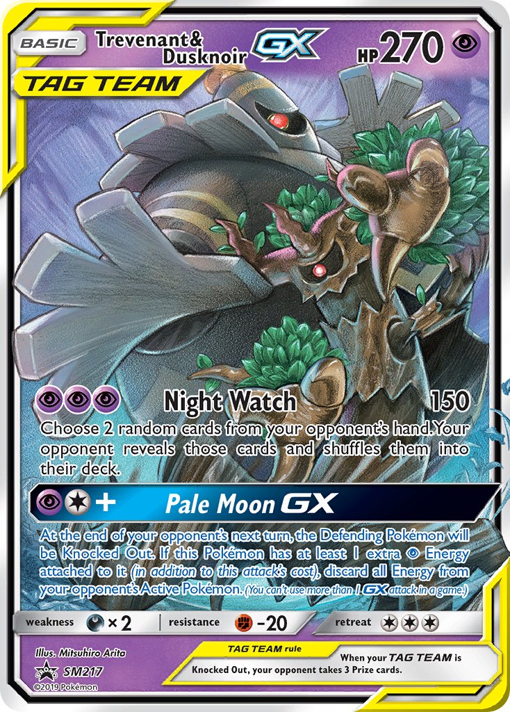 Trevenant & Dusknoir GX - SM Black Star Promos (Promo) [SM-217] English / Near Mint / Normal