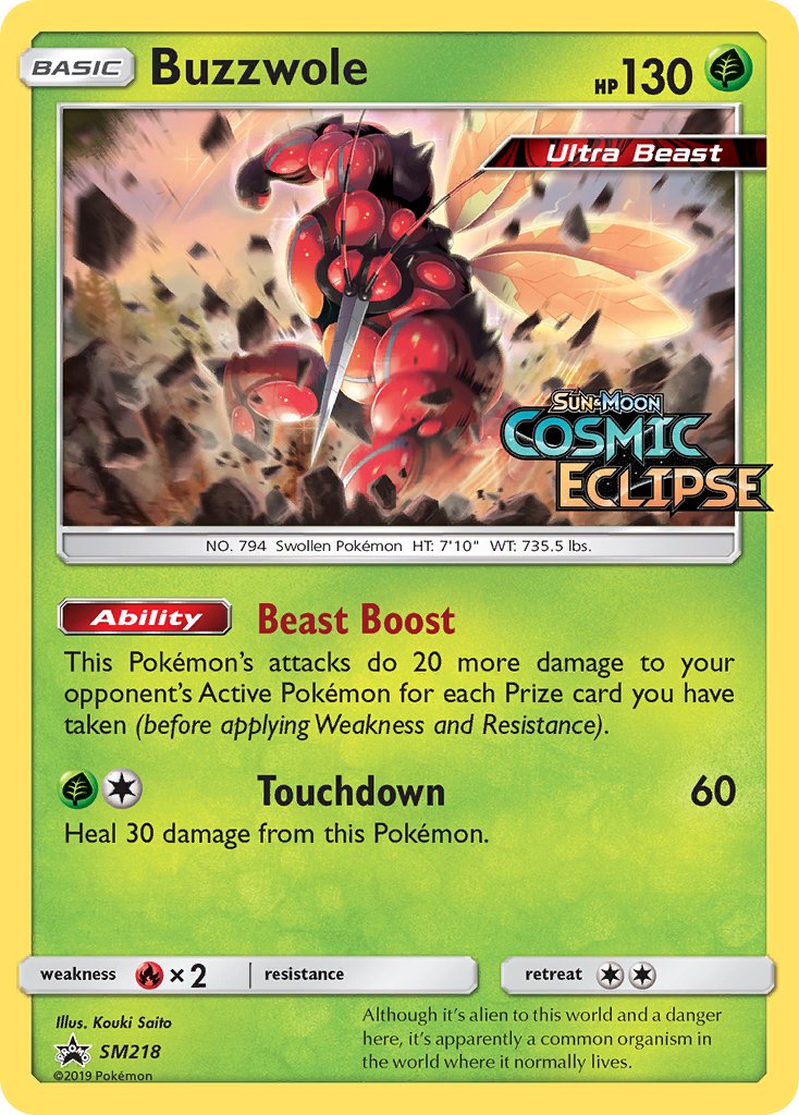 Buzzwole - SM Black Star Promos (Promo) [SM-218] English / Near Mint / Normal