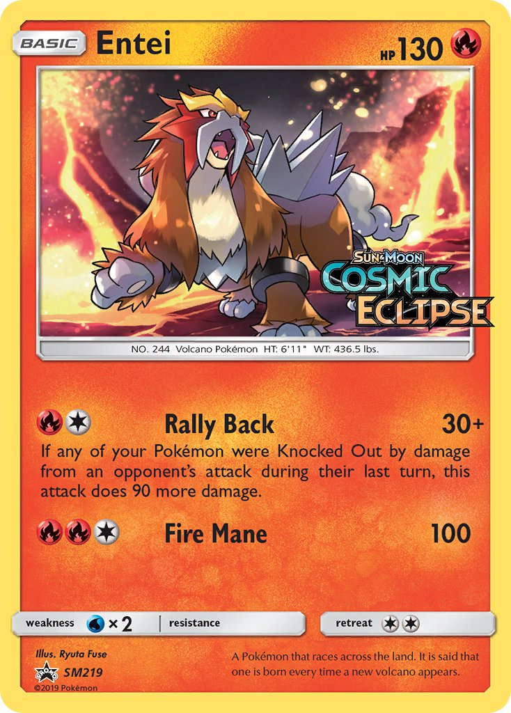 Entei - SM Black Star Promos (Promo) [SM-219] English / Near Mint / Normal