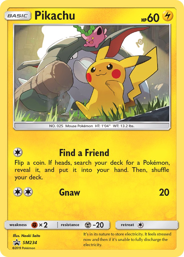 Pikachu - SM Black Star Promos (Promo) [SM-234] English / Near Mint / Normal