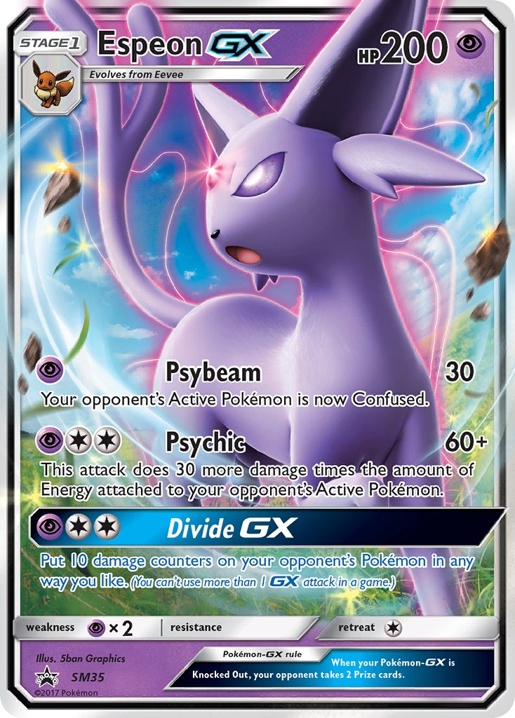 Espeon GX - SM Black Star Promos (Promo) [SM-35] English / Near Mint / Normal