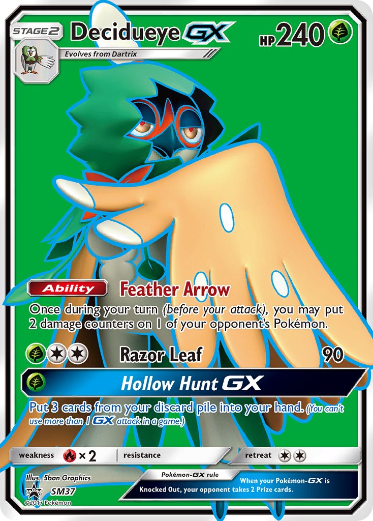 Decidueye GX⁣ - SM Black Star Promos⁣ (Promo)⁣ [37] English / Near Mint / Normal