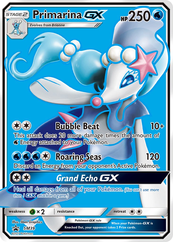 Primarina GX - SM Black Star Promos (Promo) [SM-39] English / Near Mint / Normal