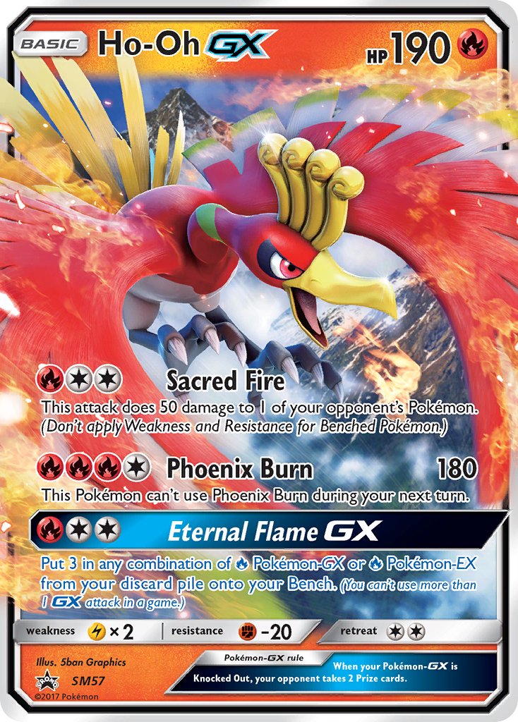 Ho-Oh GX - SM Black Star Promos (Promo) [SM-57] English / Near Mint / Normal