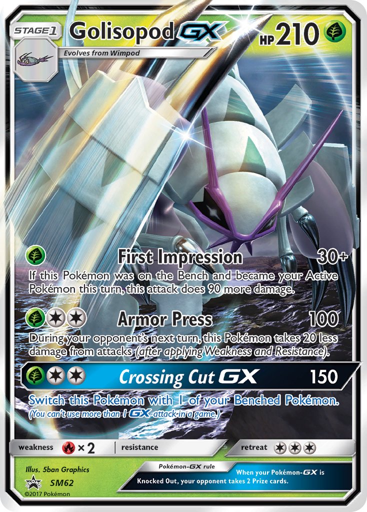 Golisopod GX - SM Black Star Promos (Promo) [SM-62] English / Near Mint / Normal