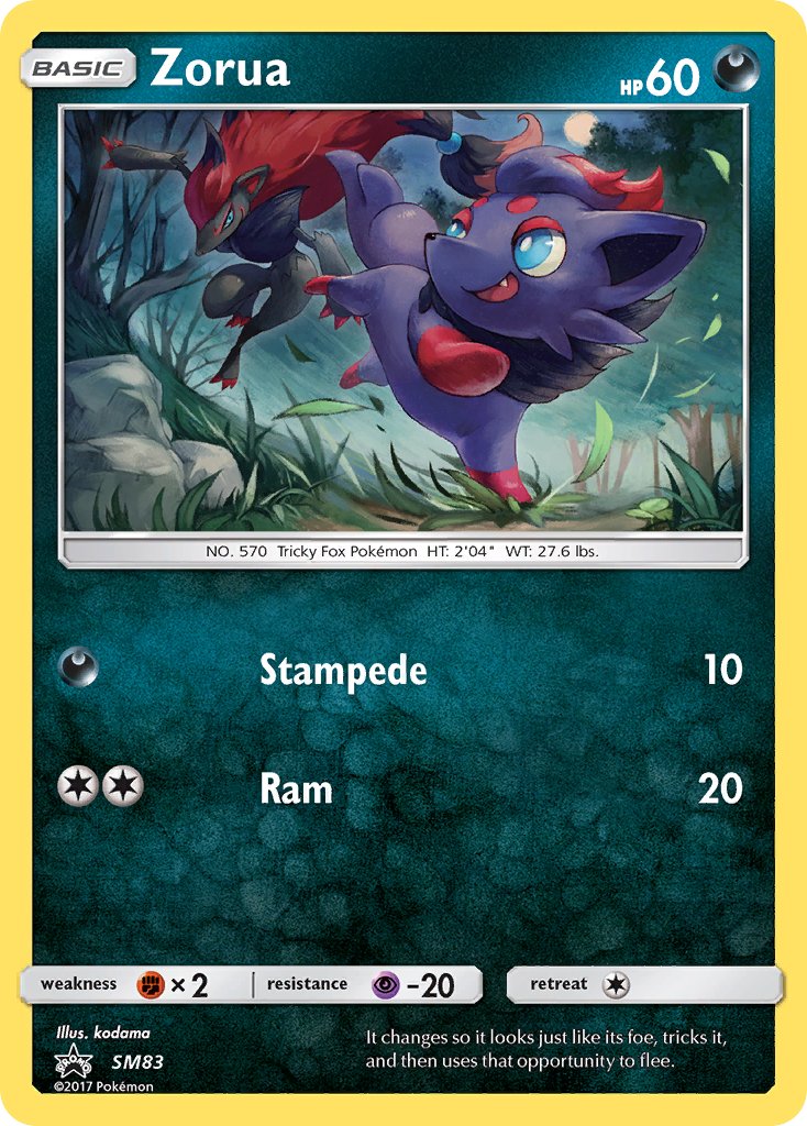 Zorua - SM Black Star Promos (Promo) [SM-83] English / Near Mint / Normal