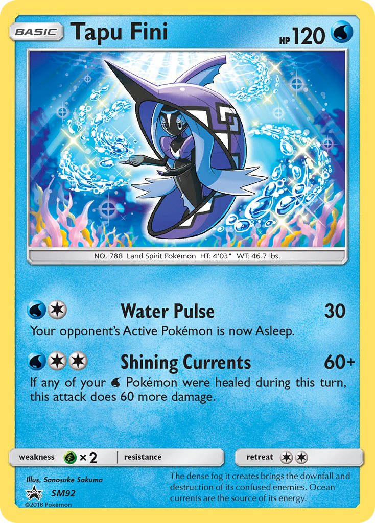 Tapu Fini - SM Black Star Promos (Promo) [SM-92] English / Near Mint / Normal