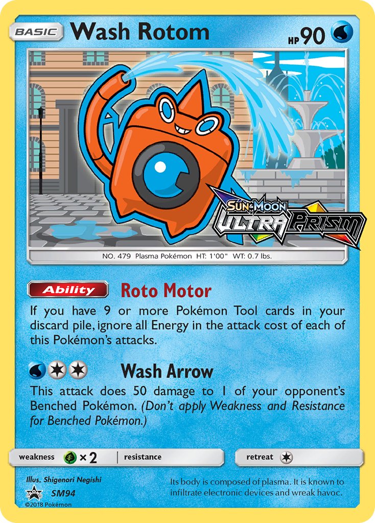 Wash Rotom - SM Black Star Promos (Promo) [SM-94] English / Near Mint / Normal