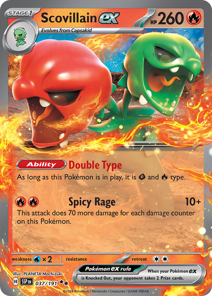 Scovillain ex⁣ - Surging Sparks⁣ (Double Rare)⁣ [037] English / Near Mint / Normal