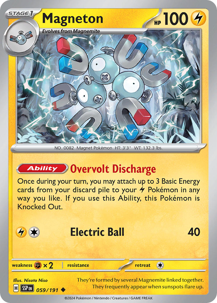 Magneton⁣ - Surging Sparks⁣ (Uncommon)⁣ [059] English / Near Mint / Normal