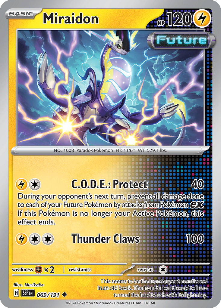 Miraidon⁣ - Surging Sparks⁣ (Uncommon)⁣ [069] English / Near Mint / Normal