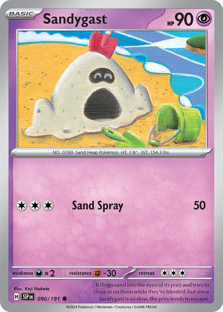 Sandygast⁣ - Surging Sparks⁣ (Common)⁣ [090] English / Near Mint / Normal