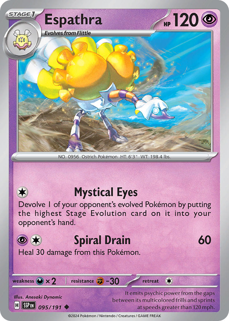 Espathra⁣ - Surging Sparks⁣ (Uncommon)⁣ [095] English / Near Mint / Normal