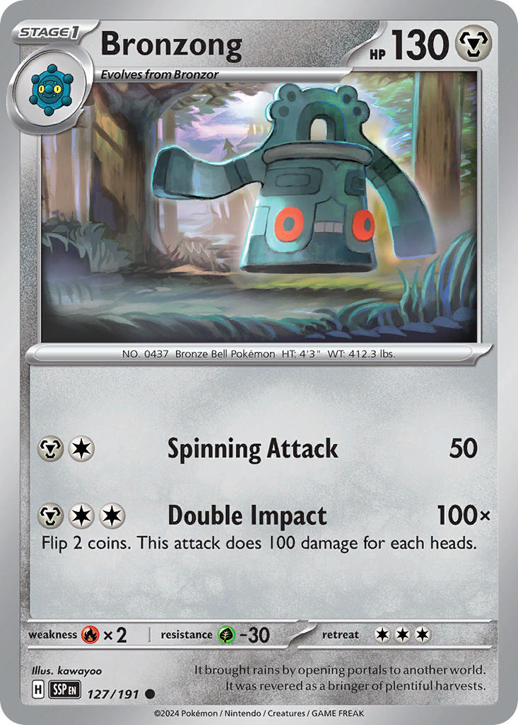 Bronzong⁣ - Surging Sparks⁣ (Common)⁣ [127] English / Near Mint / Normal