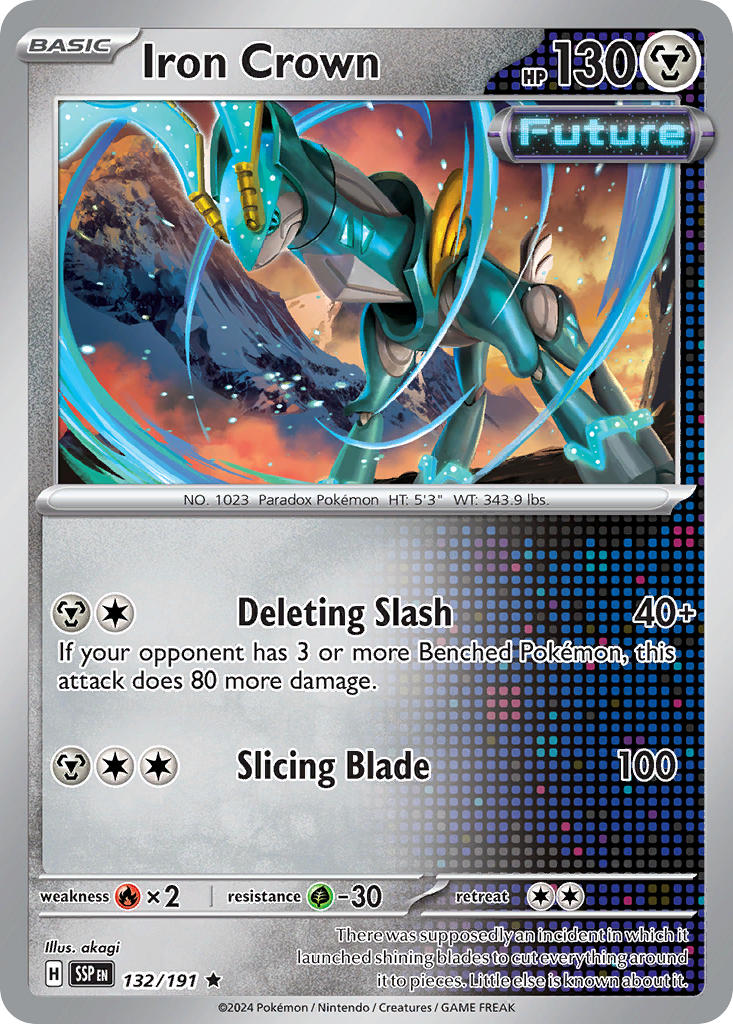 Iron Crown⁣ - Surging Sparks⁣ (Rare)⁣ [132] English / Near Mint / Normal