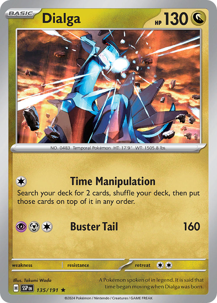 Dialga⁣ - Surging Sparks⁣ (Rare)⁣ [135] English / Near Mint / Normal