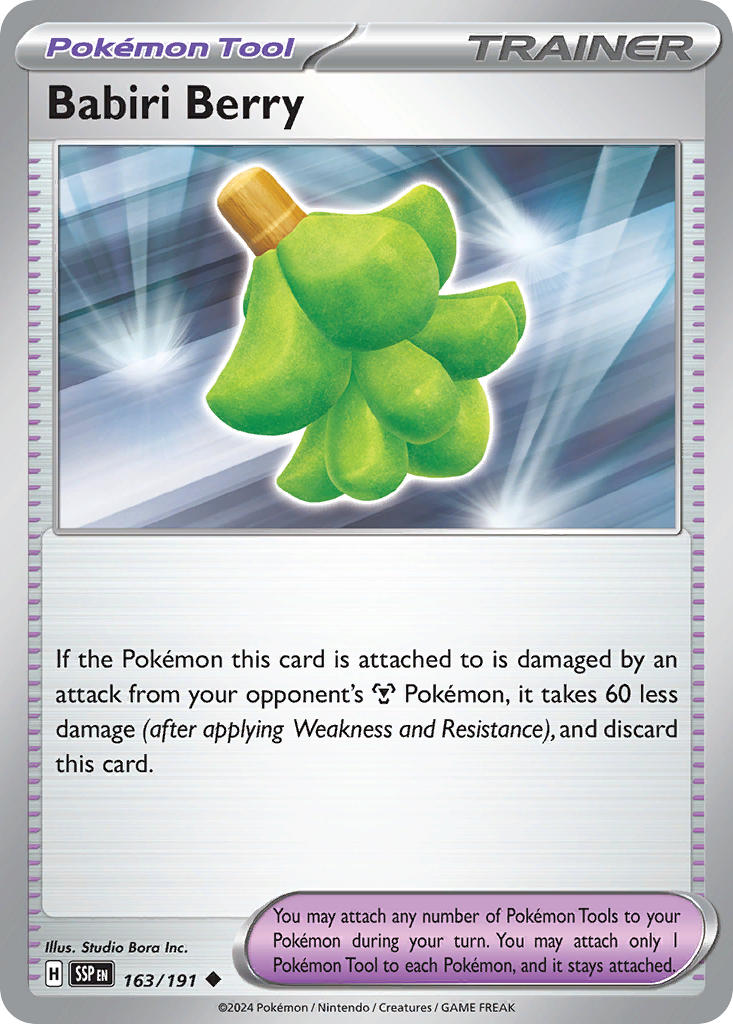 Babiri Berry⁣ - Surging Sparks⁣ (Uncommon)⁣ [163] English / Near Mint / Normal