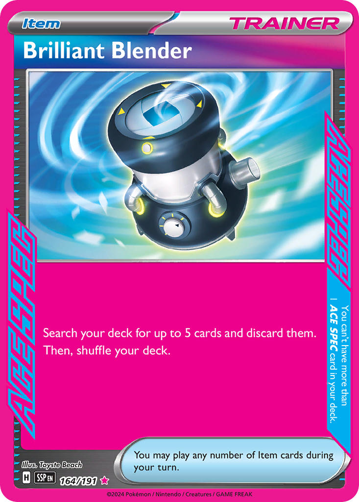 Brilliant Blender⁣ - Surging Sparks⁣ (ACE Rare)⁣ [164] English / Near Mint / Normal