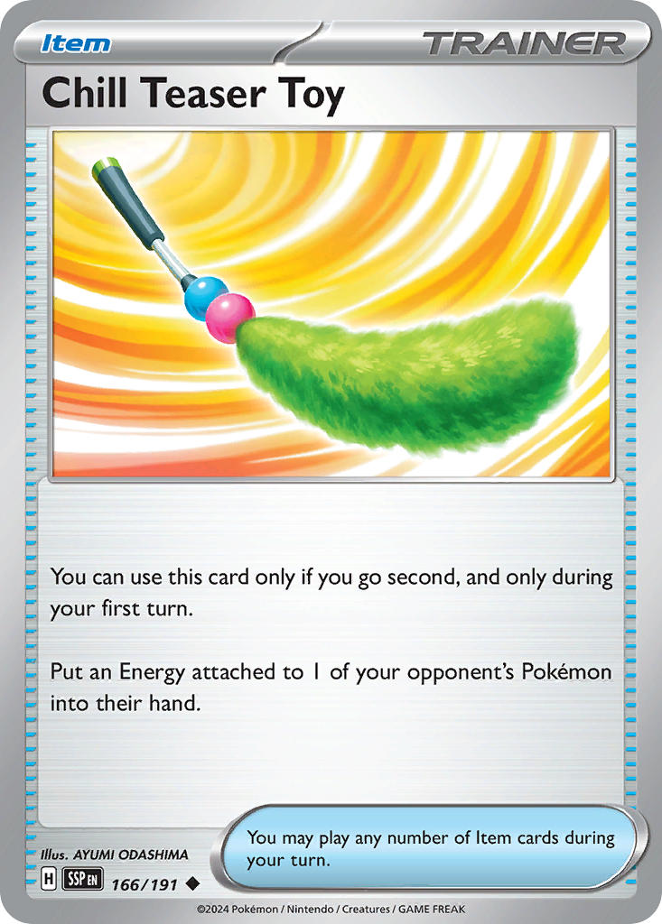 Chill Teaser Toy⁣ - Surging Sparks⁣ (Uncommon)⁣ [166] English / Near Mint / Reverse-Holo Normal