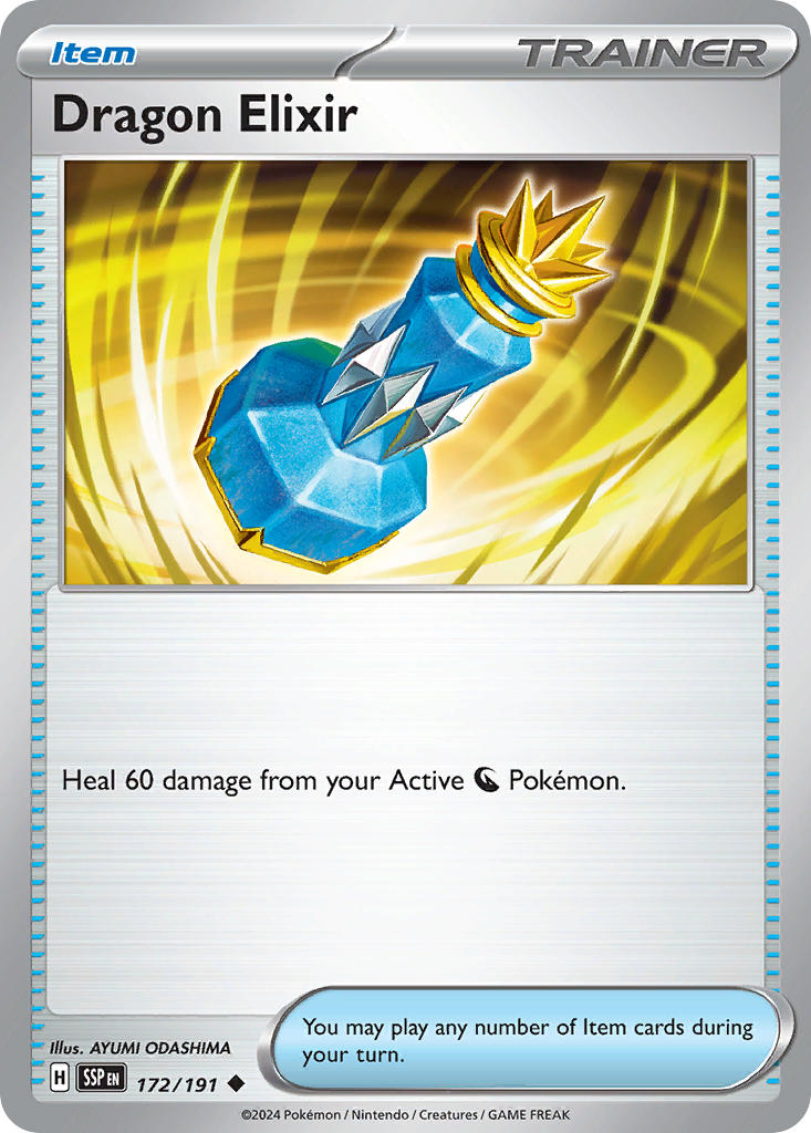 Dragon Elixir⁣ - Surging Sparks⁣ (Uncommon)⁣ [172] English / Near Mint / Reverse-Holo Normal
